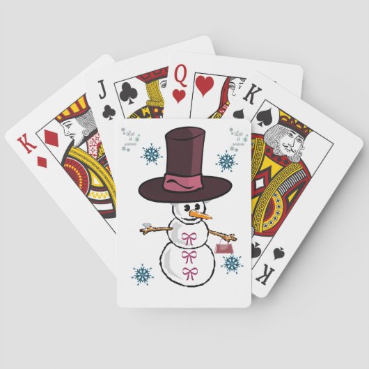 Snowman-speelkaartdeck Speelkaarten (Achterkant)