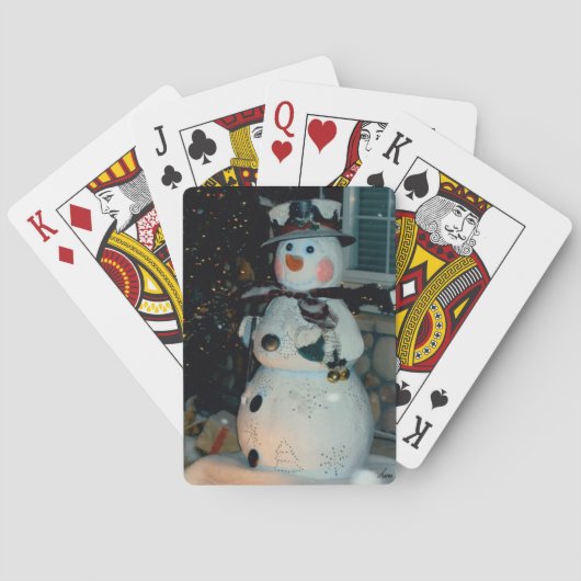 Snowman-speelkaarten Pokerkaarten (Achterkant)
