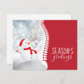 Snowman Spine Chiropractic Feestdagenkaart (Voorkant / Achterkant)