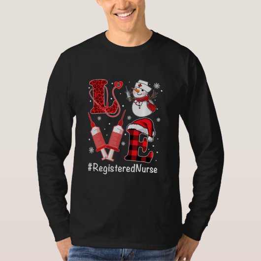 Snowman-spuit, geregistreerd voor liefde t-shirt (Voorkant)