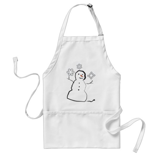 Snowman Standaard Schort (Voorkant)