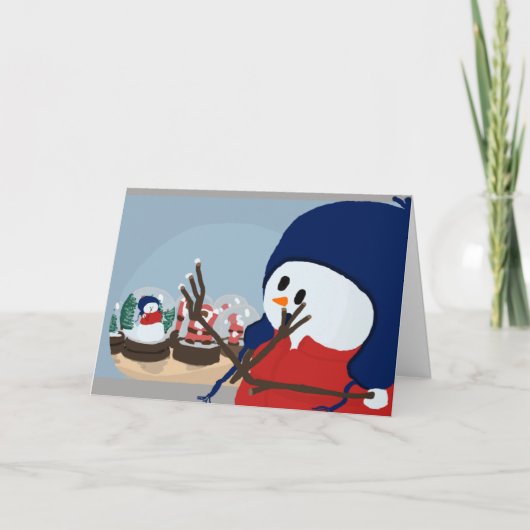Snowman Stansfield Feestdagen Kaart (Voorkant)