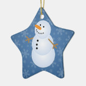 Snowman Star Family Holiday Ornament (Links)