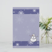 Snowman Stationery Briefpapier (Staand voorkant)