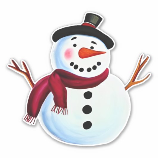 Snowman Sticker (Voorkant)