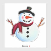Snowman Sticker (Vel)