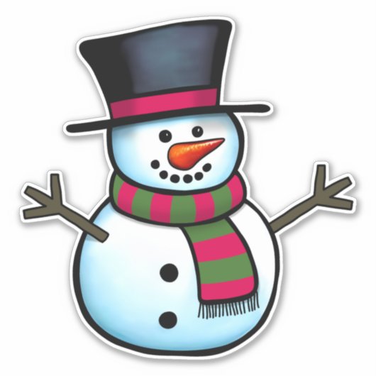 Snowman Sticker (Voorkant)