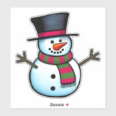 Snowman Sticker (Vel)