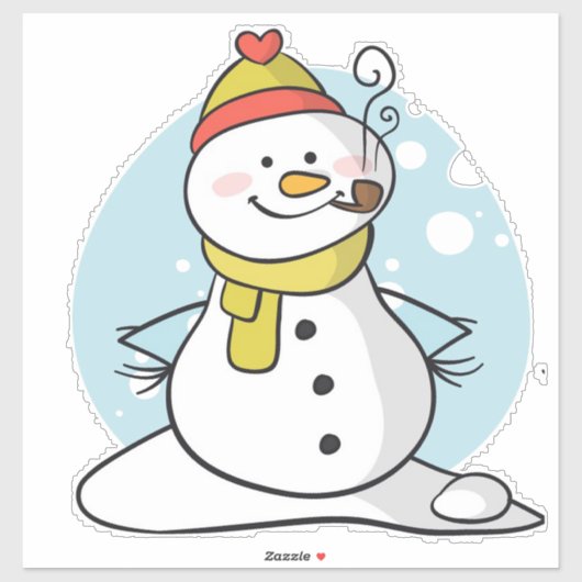Snowman Sticker (Vel)