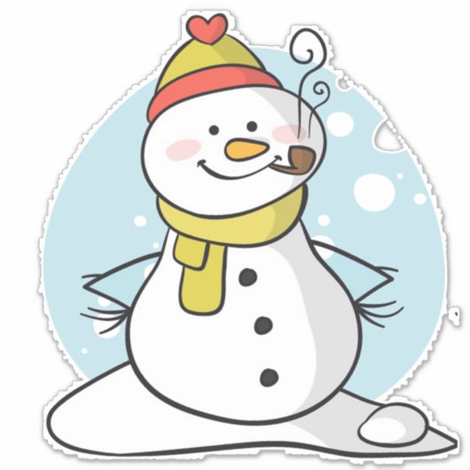 Snowman Sticker (Voorkant)
