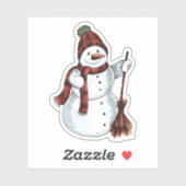 Snowman Sticker (Vel)