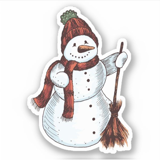 Snowman Sticker (Voorkant)