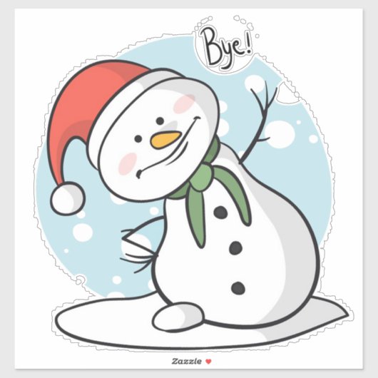 Snowman Sticker (Vel)