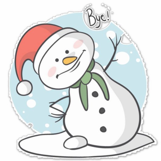 Snowman Sticker (Voorkant)