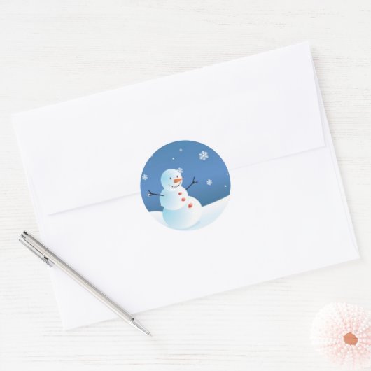 Snowman Sticker (Envelop)