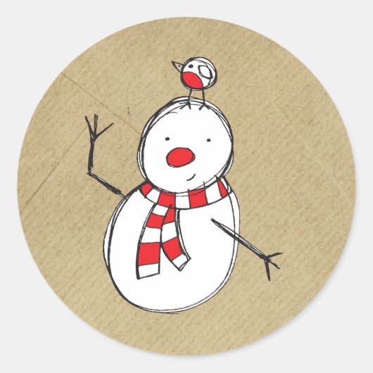 Snowman Sticker (Voorkant)
