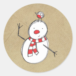 Snowman Sticker