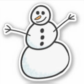 Snowman Sticker (Voorkant)