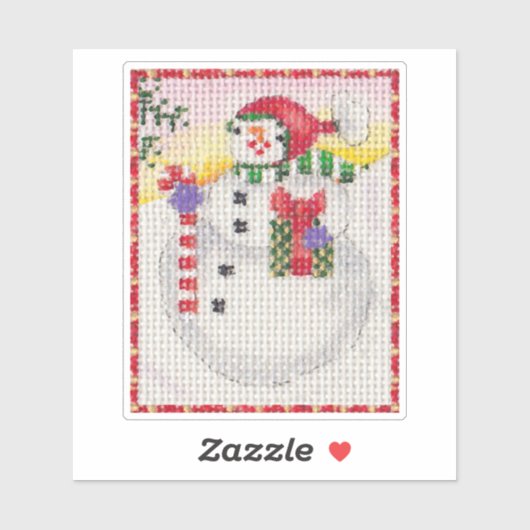 Snowman Sticker (Vel)