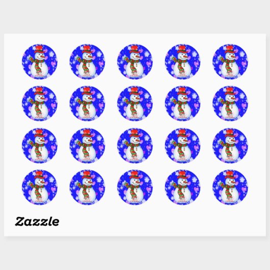 Snowman Sticker (Vel)