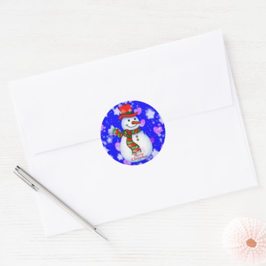 Snowman Sticker (Envelop)