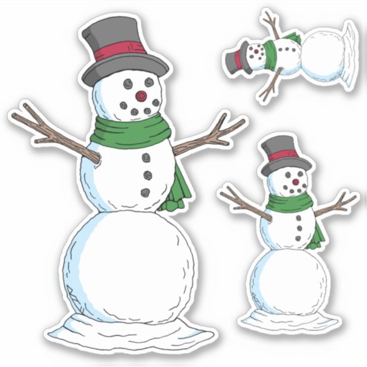 Snowman Sticker (Voorkant)