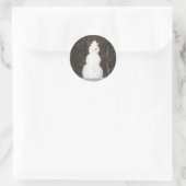 Snowman Sticker glimlachen (Tas)