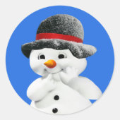 Snowman Stickers Envelope Seals (Voorkant)