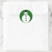Snowman Stickers glimlachen (Tas)