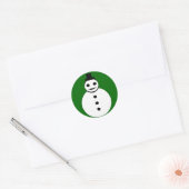 Snowman Stickers glimlachen (Envelop)