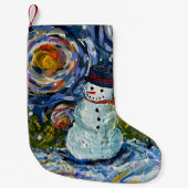 Snowman Stocking Kleine Kerstsok (Voorkant)