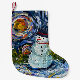 Snowman Stocking Kleine Kerstsok
