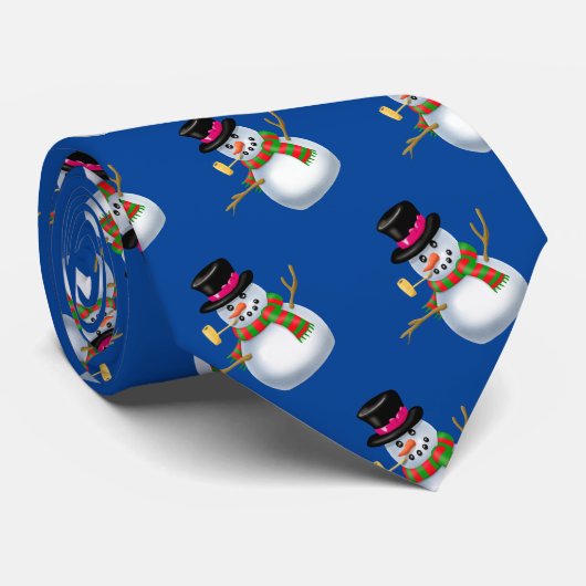 Snowman Stropdas (Opgerold)