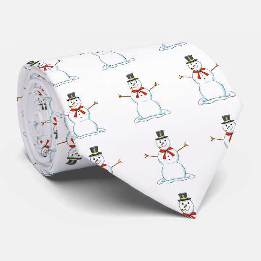 Snowman Stropdas (Opgerold)