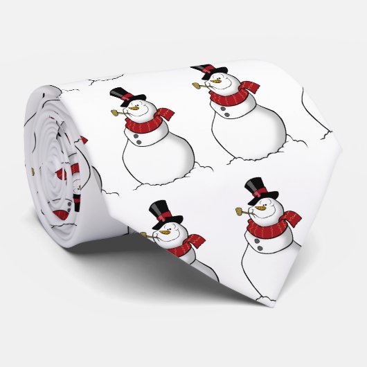 Snowman Stropdas (Opgerold)