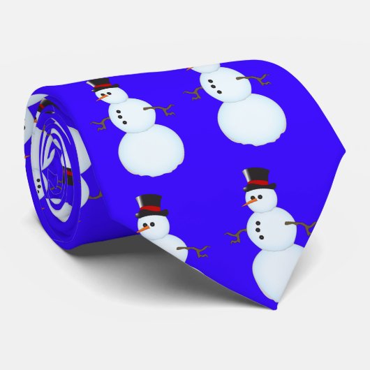 Snowman Stropdas (Opgerold)