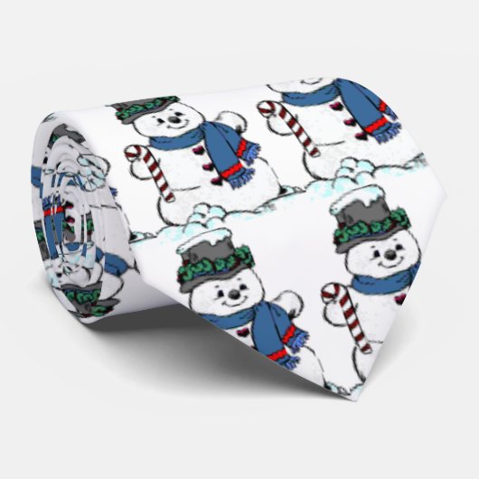 Snowman Stropdas (Opgerold)