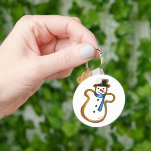 Snowman Sugar Cookie Hanukkah Kerstfeestdag Sleutelhanger
