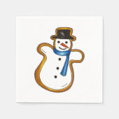 Snowman Sugar Cookie Kerstmis Winter Hanukkah Servetten (Voorkant)