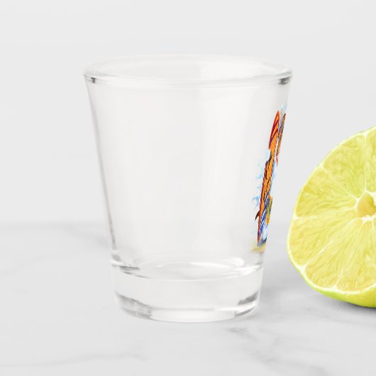 Snowman Surfer Drink heet glas - Fun (Links)