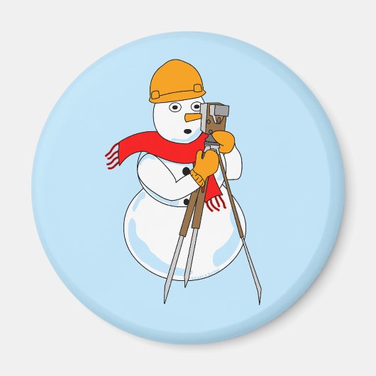 Snowman Surveyor Magneet (Voorkant)