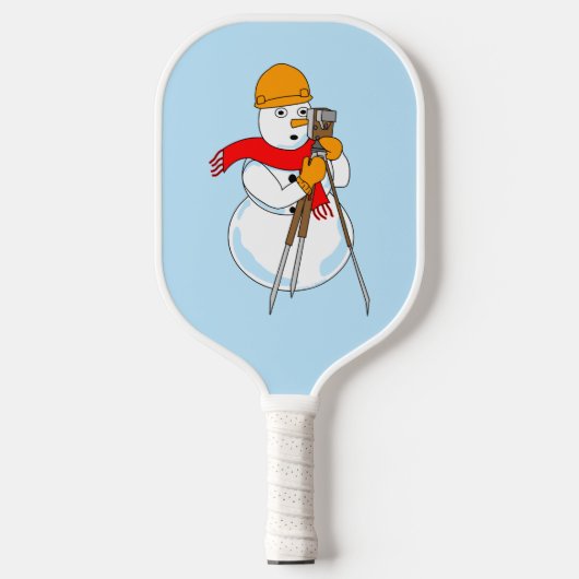 Snowman Surveyor Pickleball Paddle (Voorkant)