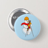 Snowman Surveyor Ronde Button 5,7 Cm (Voorkant /achterkant)