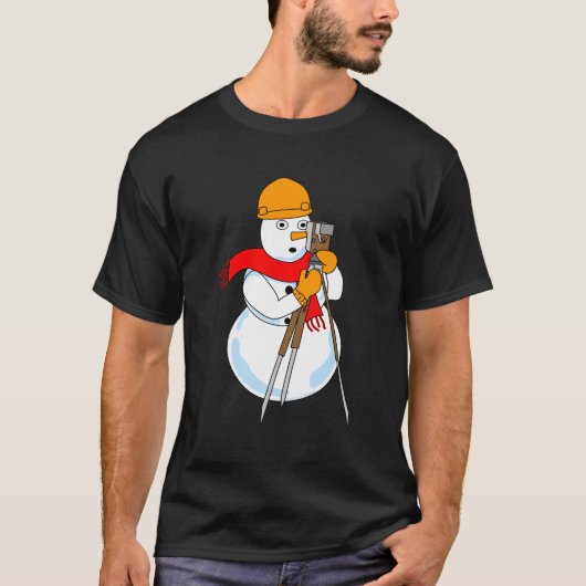 Snowman Surveyor T-shirt (Voorkant)