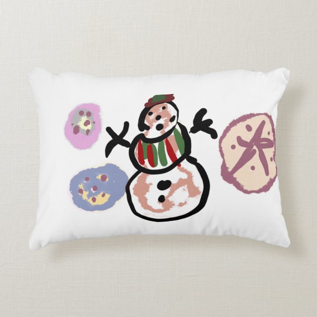 Snowman sweet accent kussen (Voorkant)