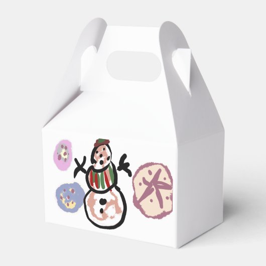 Snowman sweet bedankdoosjes (Achterkant)