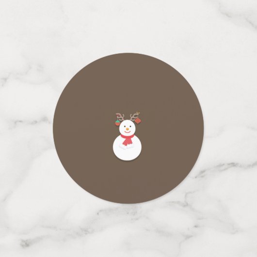 Snowman Table Confetti (Kleine voorkant)