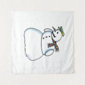 Snowman tapestry wandkleed (Voorkant (horizontaal))