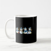 Snowman Teacher Winter Leopard Clroom Cute Blue St Koffiemok (Links)