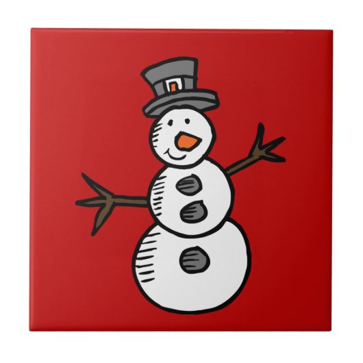Snowman Tegeltje (Voorkant)